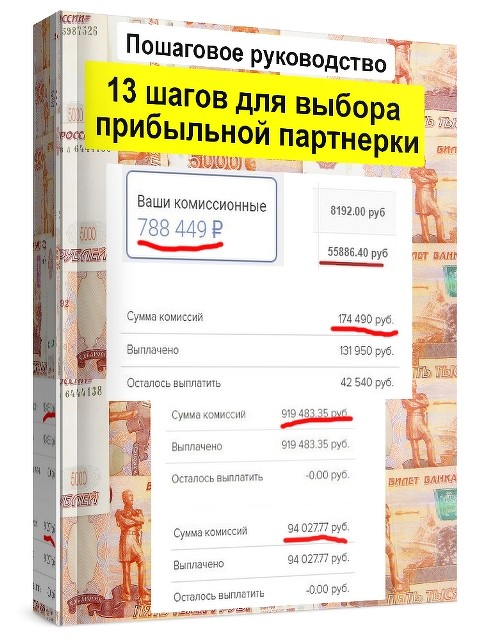 13 шагов к прибыльным партнеркам